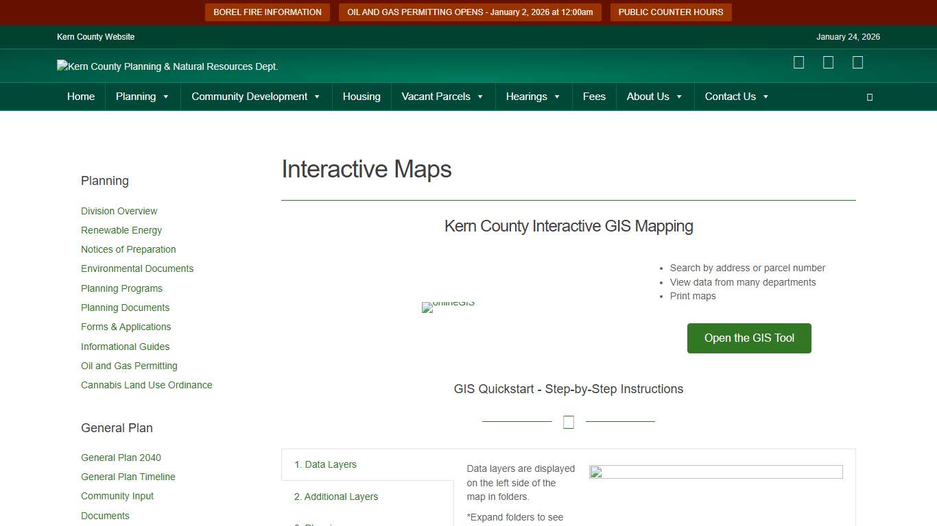 Interactive Maps - Kern County Planning & Natural Resources Dept.